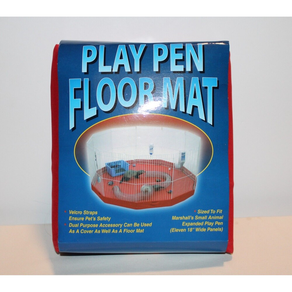 Marshall Ferret Small Animal Playpen Mat/Cover 11 18"-Panel Colors Vary New